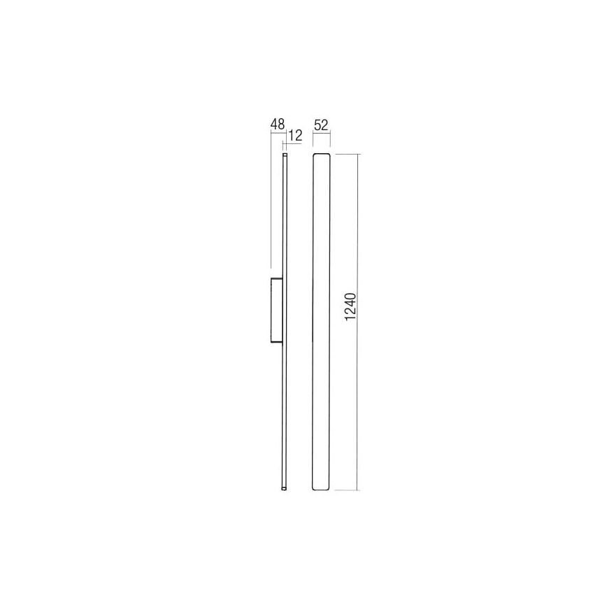 Redo 90430 - LED vägglampa för utomhusbruk REFLEXA LED/20W/230V 3000K IP54 vit