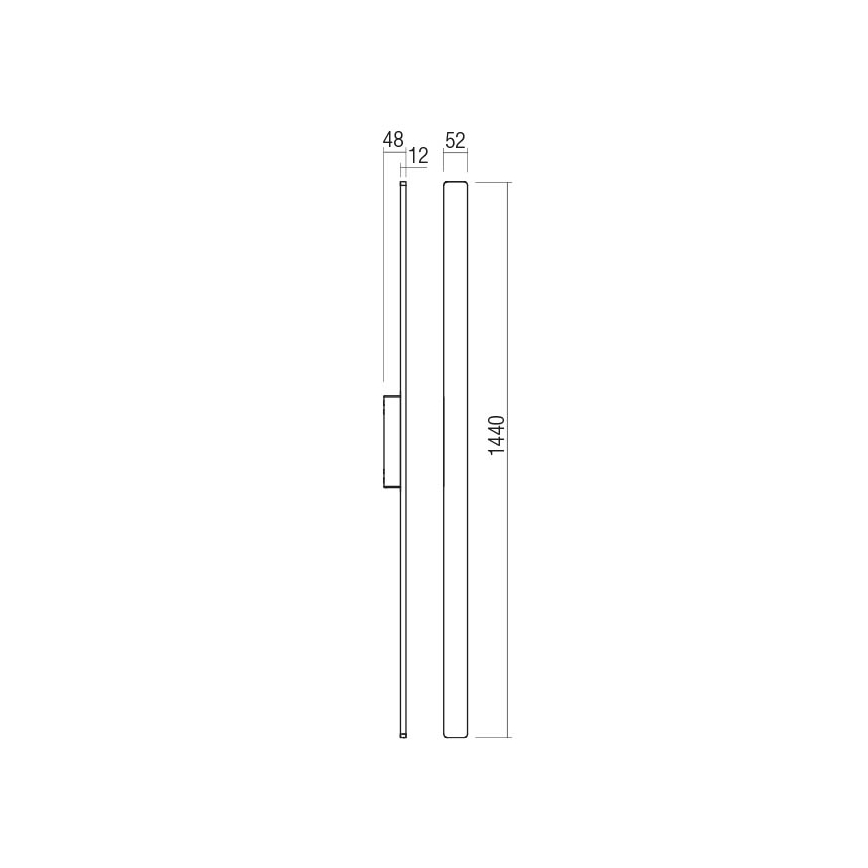 Redo 90432 - LED vägglampa för utomhusbruk REFLEXA LED/24W/230V 3000K IP54 vit