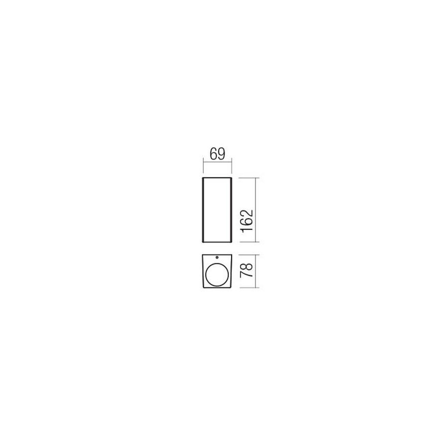 Redo 90531 - LED vägglampa för utomhusbruk BRIO LED/10W/230V 3000K IP54 brun