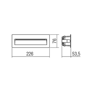 Redo 9092 - LED trappbelysning för utomhusbruk IGOR LED/6W/230V 3000K IP54 antracit