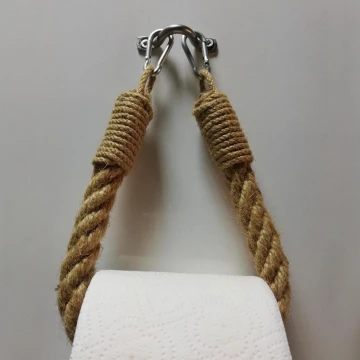 Rep toalettpappershållare BORU 22x14 cm brun