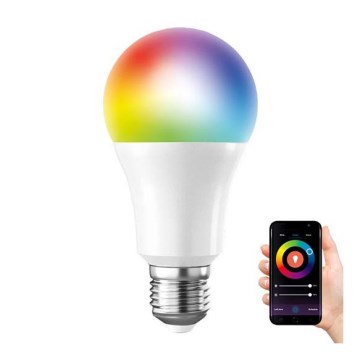 RGB Dimbar LED-lampa SMART E27/10W/230V 3000-6500K  Wi-fi Tuya - Solight
