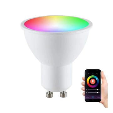 RGBW LED Ljusreglerad glödlampa G45 GU10/5,5W/230V 2700-6500K Wi-Fi Tuya