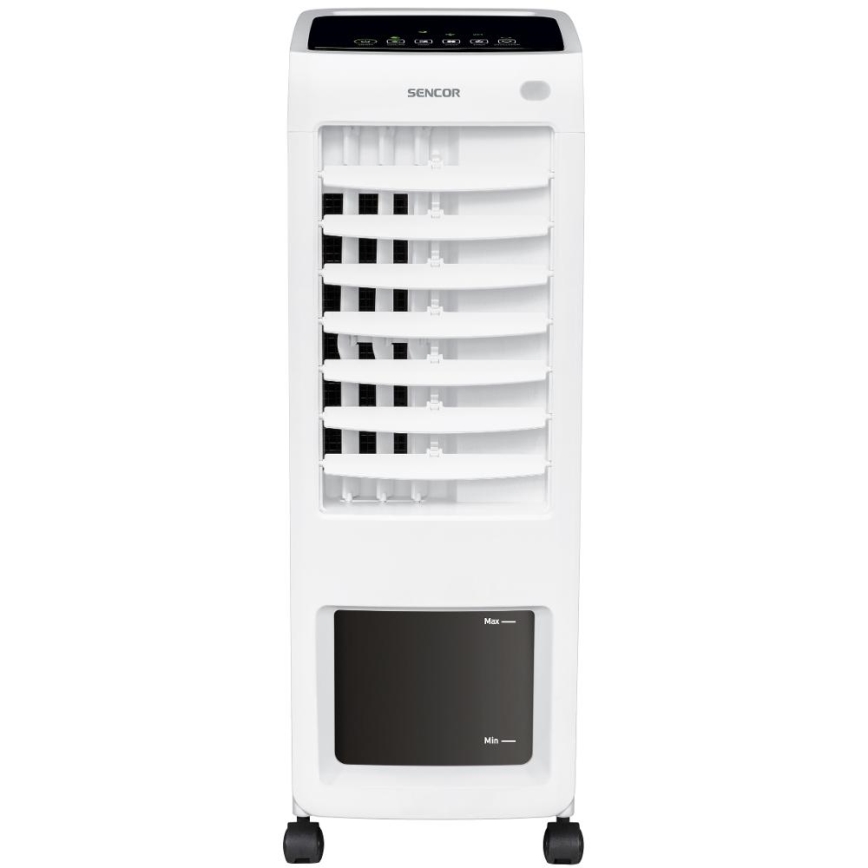 Sencor - Mobile air cooler med LED display 03.01.2001 70W/230V vit + fjärrkontroll