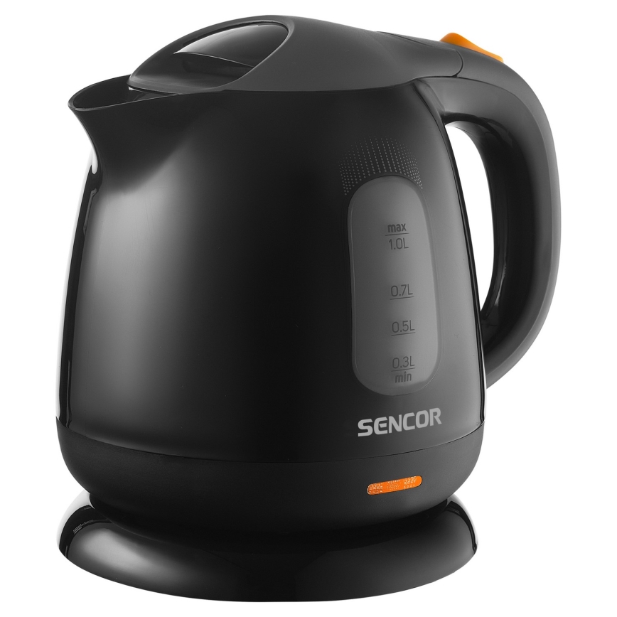 Sencor - Vattenkokare 1 l 1100W/230V svart/grå