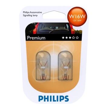 SET 2x Billampor Philips VISION 12067B2 W16W W2,1x9,5d/16W/12V
