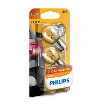 SET 2x Billampor Philips VISION 12499CP BAY15d/5W/12V