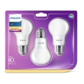 SET 3x LED-lampor Philips E27/5,5W/230V 2700K