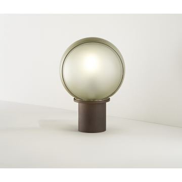 SIRU - Bordslampa FLORET 1xE14/40W/230V brun/grå Venetiansk glas