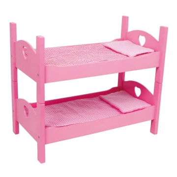 Small Foot - Våningssäng för dockor rosa