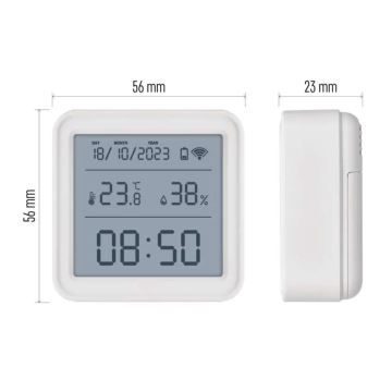 Smart digital termometer GoSmart 3xAAA Tuya vit