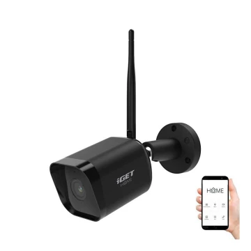 Smart utomhuskamera med sensor Full HD 1080p 12V IP65 Wi-Fi Tuya svart