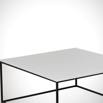 Soffbord ROYAL 43x75 cm svart/vit