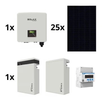 Sol. kit: SOLAX Power - 10kWp RISEN Helsvart + 10kW SOLAX konverterare 3f + 11,6 kWh batteri