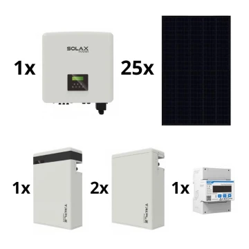 Sol. kit: SOLAX Power - 10kWp RISEN Helsvart + 10kW SOLAX konverterare 3f + 17,4 kWh batteri