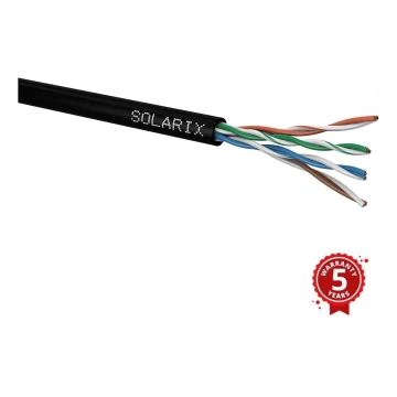 Solarix - Utomhus installation kabel CAT5E UTP PE Fca 305m IP67