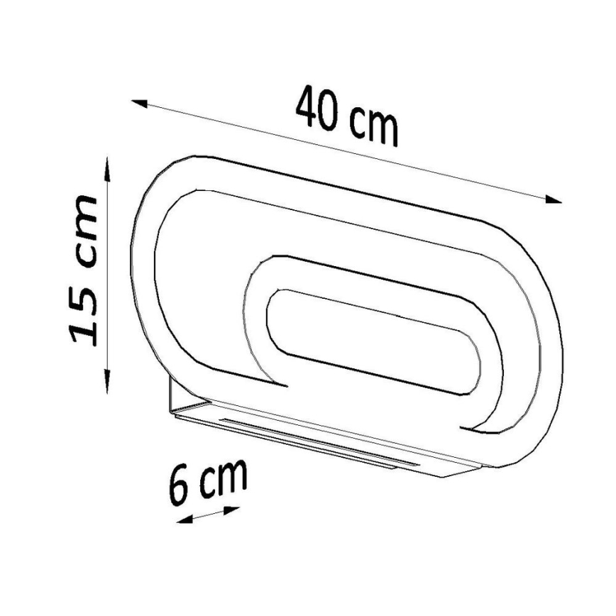 Vägglampa  SACCON 2xG9/40W/230V