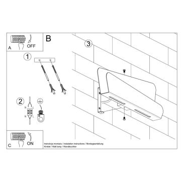 Vägglampa  BASCIA 2xG9/40W/230V