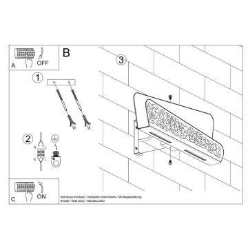 Vägglampa  ALIZA 2xG9/40W/230V