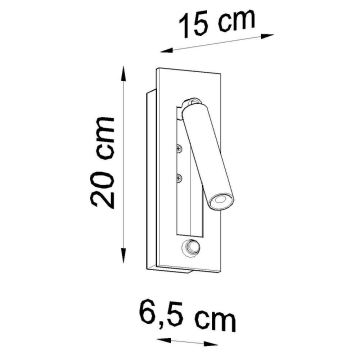 Vägg spotlight  ENIF 1xG9/12W/230V