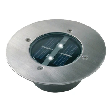 Solcellstrålkastare med sensor LED/0,12W/2xAAA IP67 rostfri ring