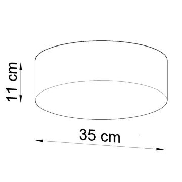 Sollux SL.0122 - Takbelysning ARENA 35 2xE27/60W/230V grå