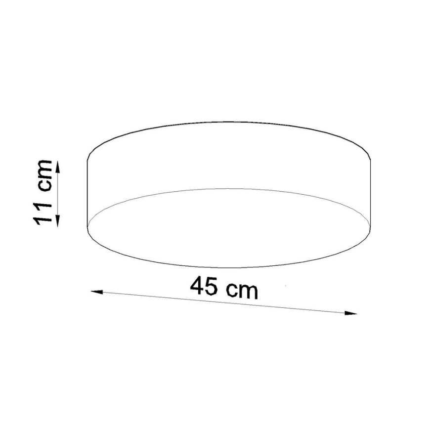 Sollux SL.0124 - Takbelysning ARENA 45 3xE27/60W/230V svart