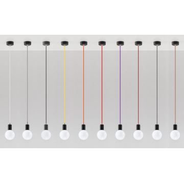 Sollux SL.0152 - Ljuskrona med snöre EDISON 1xE27/60W/230V svart