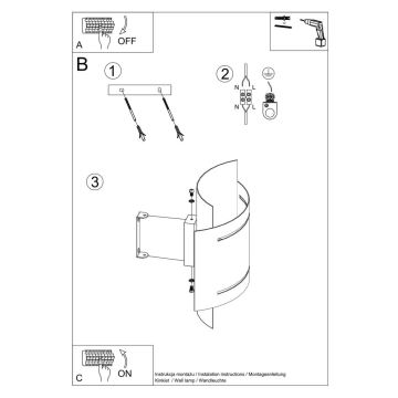 Vägglampa  HESTIA 1xG9/40W/230V vit