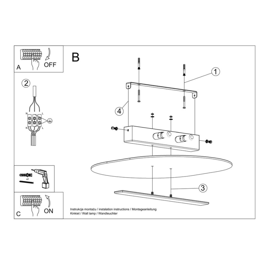 Taklampa SALIA 2xG9/40W/230V