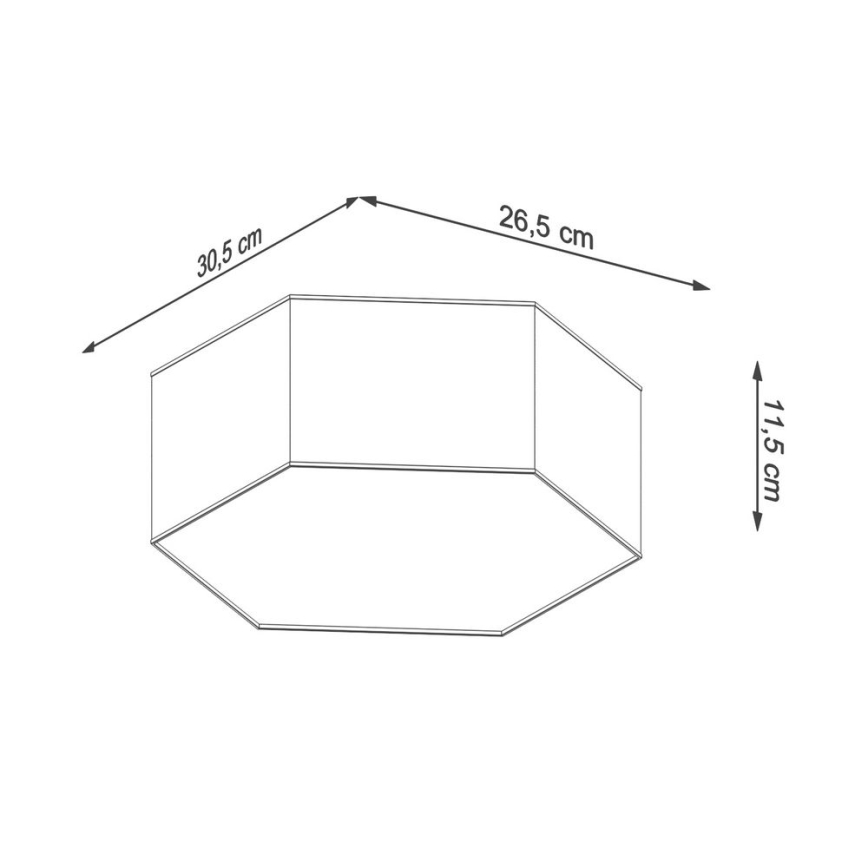 Taklampa  SUNDE 2xE27/60W/230V 11,5 cm svart