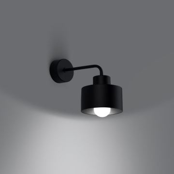 Vägglampa SAVAR 1xE27/60W/230V svart