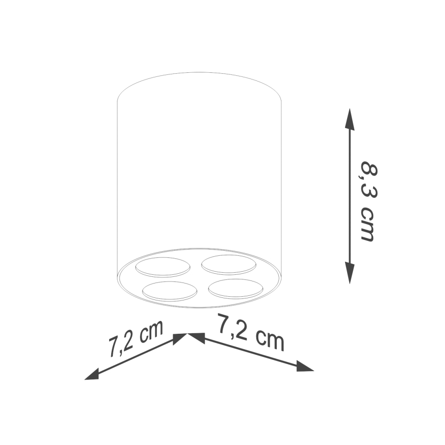 LED Spotlight ZOE LED/9W/230V vit