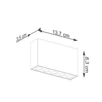 LED spotlight SOLE LED/11W/230V svart