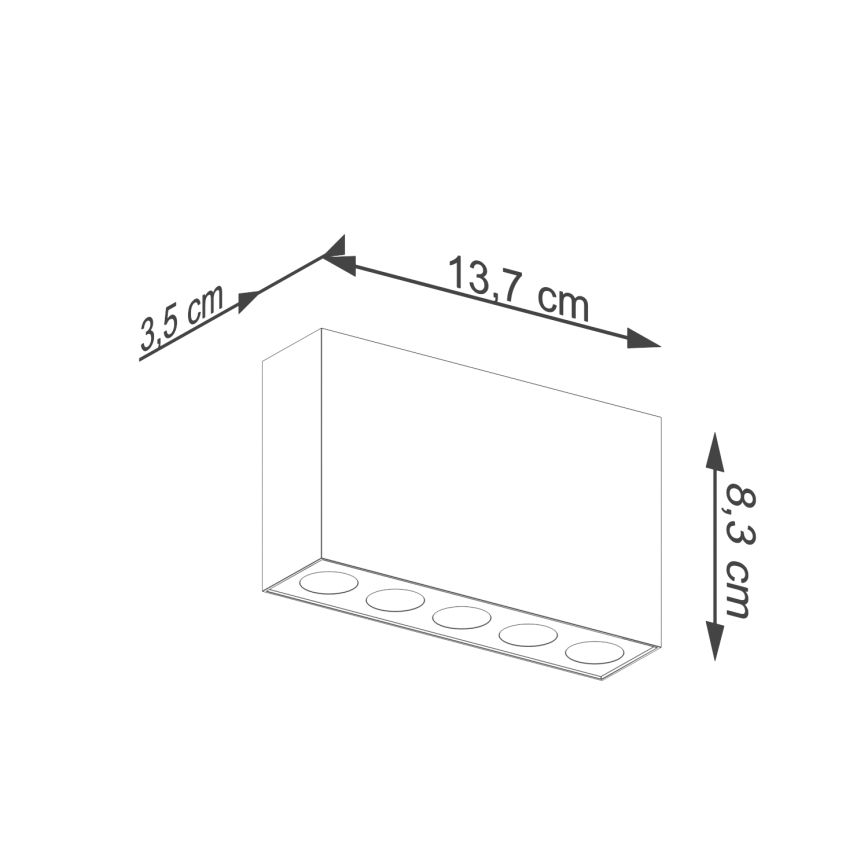 LED spotlight SOLE LED/11W/230V svart