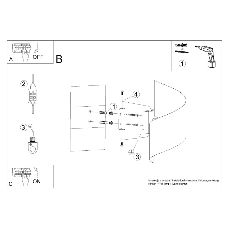 Vägglampa TALASSA 1xG9/8W/230V vit