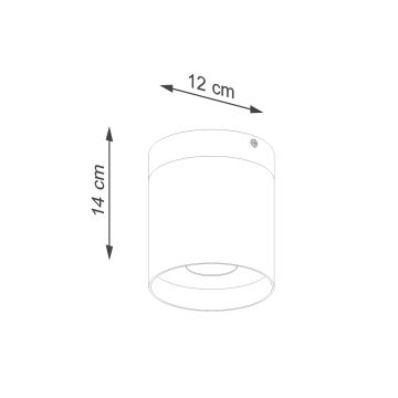 Spotlight RIF 1xGU10/10W/230V diameter 12 cm vit