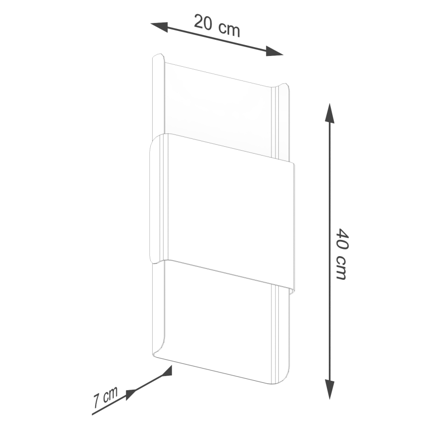 Vägglampa DURLIN 2xG9/8W/230V vit