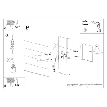 Vägglampa DURLIN 2xG9/8W/230V vit