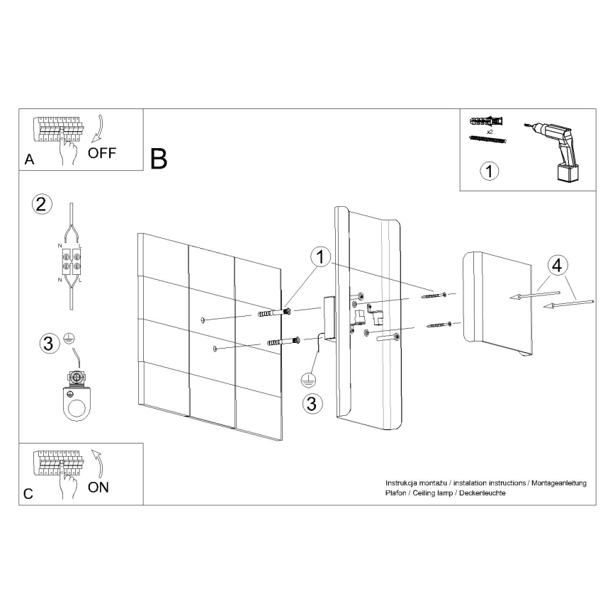 Vägglampa DURLIN 2xG9/8W/230V vit