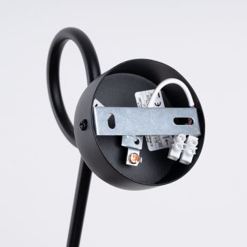 Vägglampa LOOP 1xE27/15W/230V svart