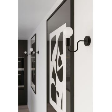 Vägglampa VECTOR 1xE27/15W/230V svart