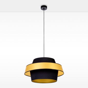 Ljuskrona med snöre PRETO GOLD 1xE27/60W/230V - FSC-certifierad