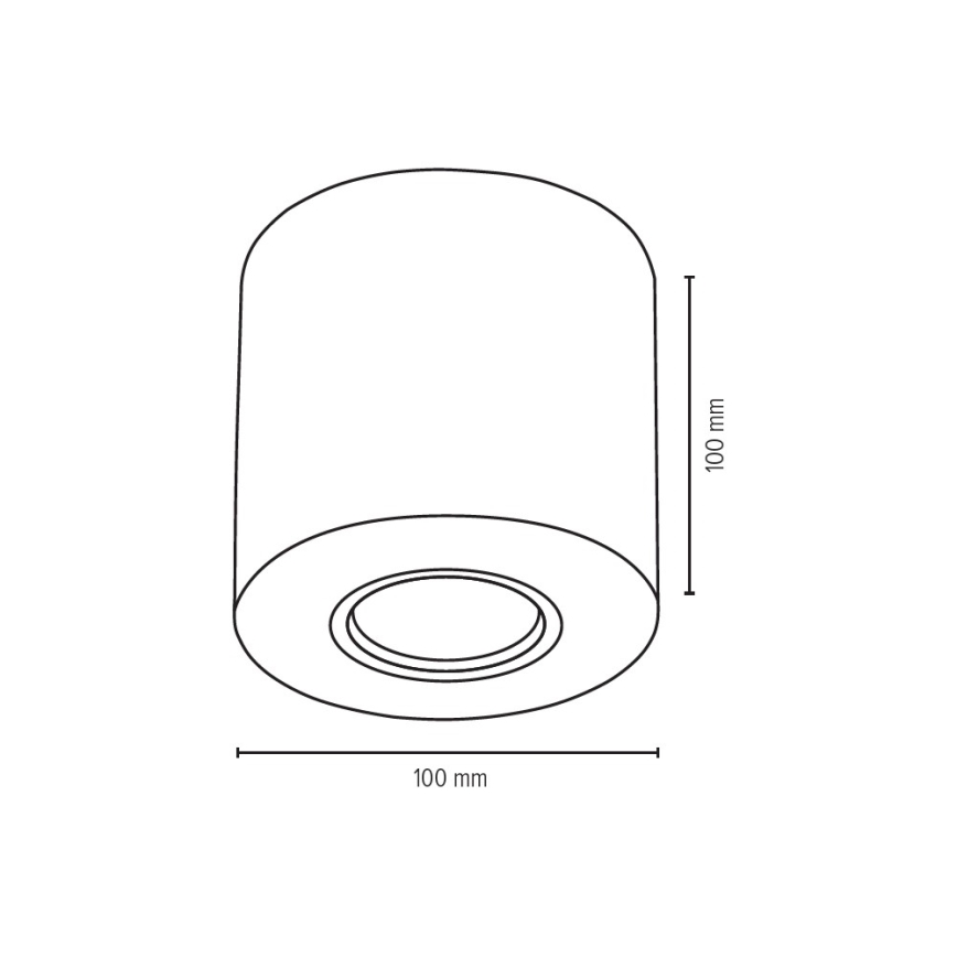 Spot-Light 2066136 - Takbelysning CEMENT DREAM  1xGU10/6W/230V