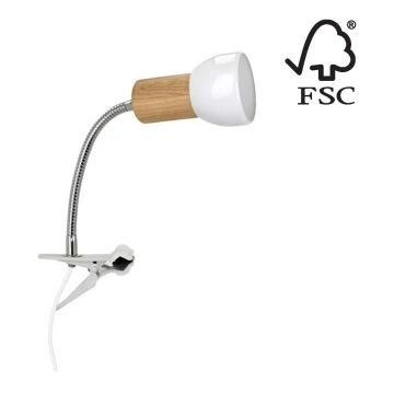 Spot-Light 2224174WF - lampa med klämma SVENDA 1xE27/60W/230V - FSC-certifierad