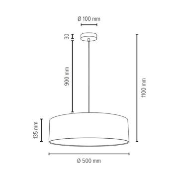 Spot-Light 57650127 - Ljuskrona med snöre JOSEFINA 3xE27/25W/230V