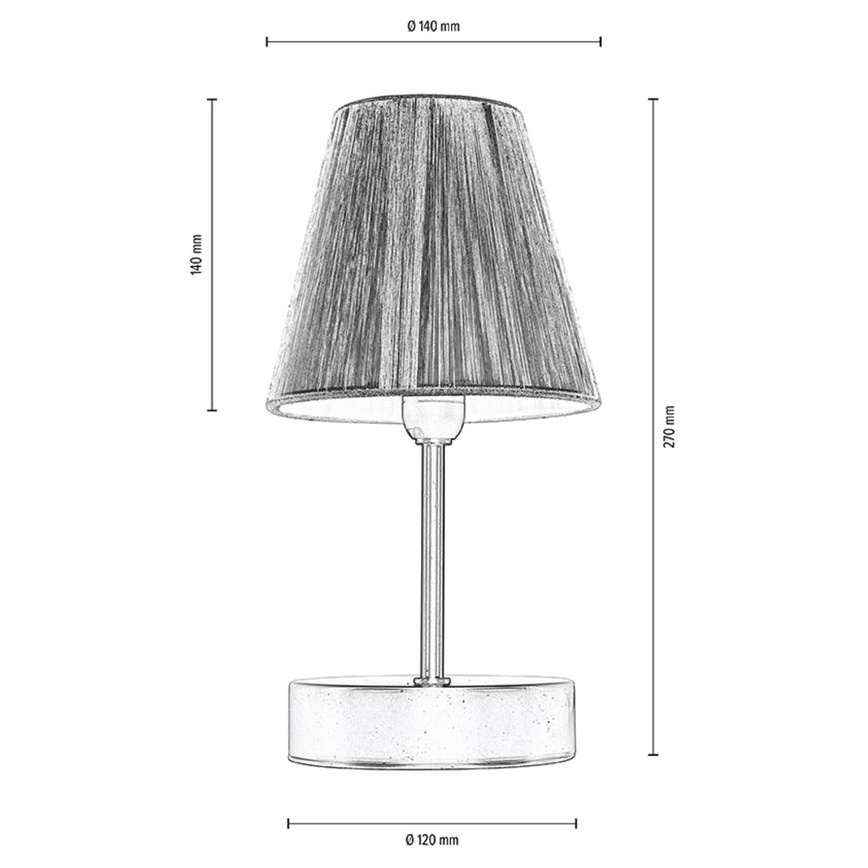 Bordslampa MILA 1xE14/25W/230V birch – FSC certifierade