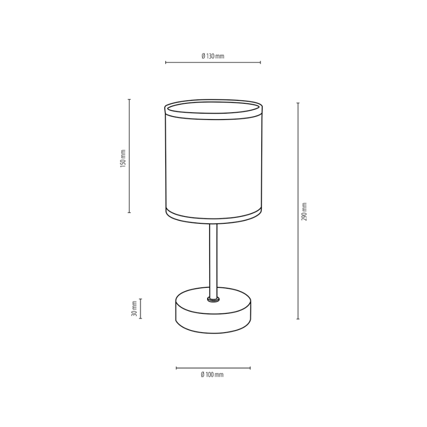 Bordslampa BOHO 1xE27/25W/230V ek