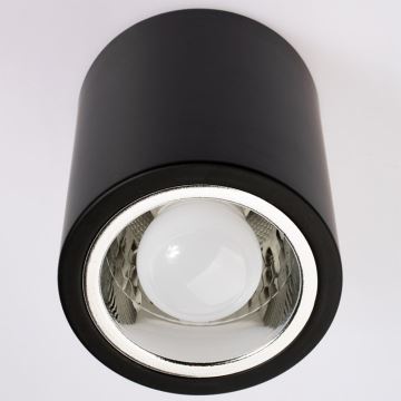 Spotlight JUPITER 1xE27/20W/230V diameter 13 cm svart