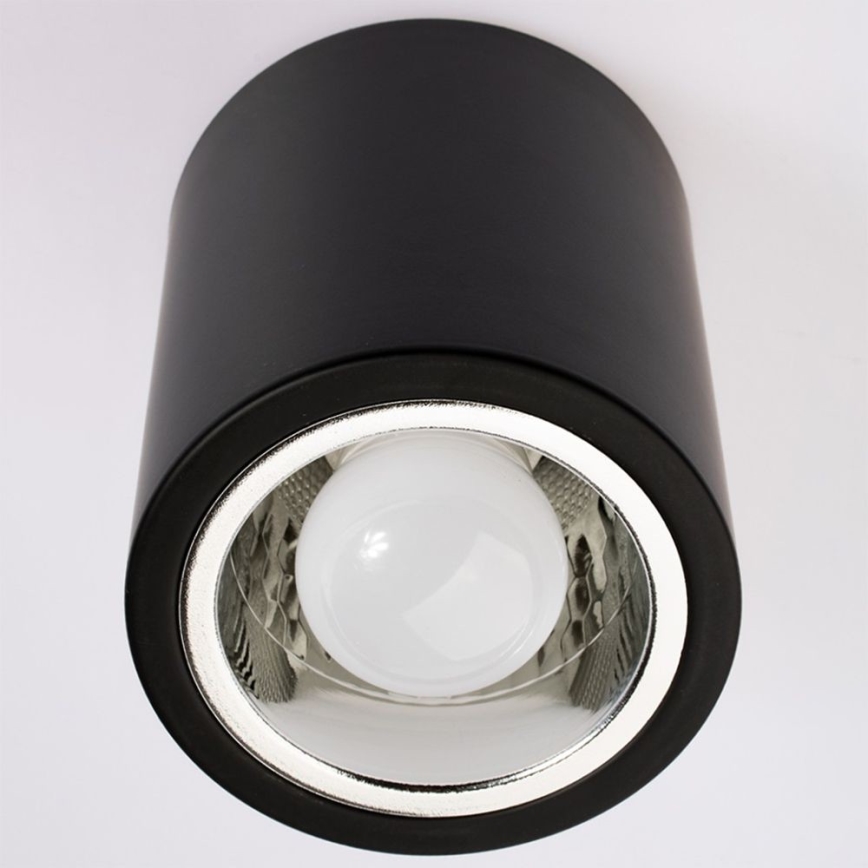 Spotlight JUPITER 1xE27/20W/230V diameter 13 cm svart